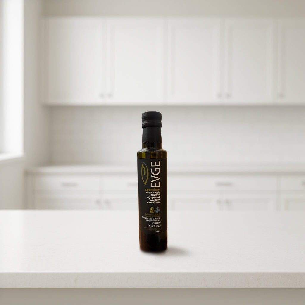 EVGE Extra Virgin Olive Oil – 250 ml (8.4 fl oz) Bottle – 2025 Harvest