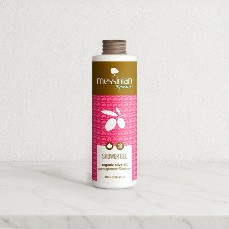 Shower Gel – Kalamata PDO Olive Oil, Pomegranate & Honey 300 ml (10.1 fl oz)