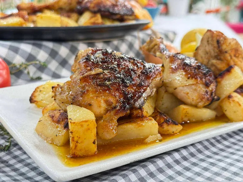 Classic Greek Lemon Chicken and Potatoes