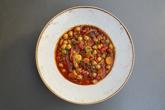 chickpeas with sweet peppers