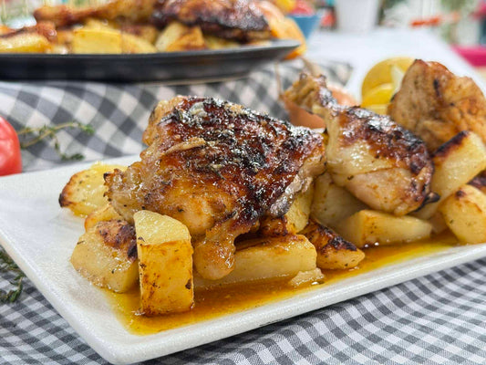 Classic Greek Lemon Chicken and Potatoes