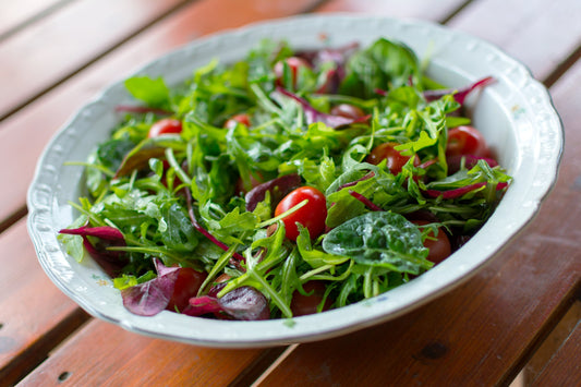 spring greens salad