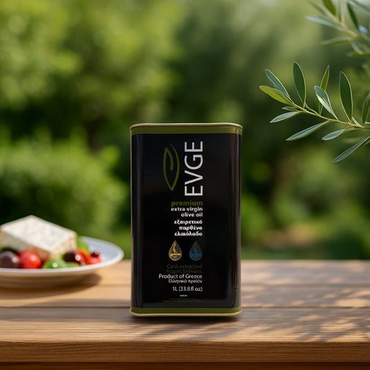 EVGE Extra Virgin Olive Oil – 1L (33.8 fl oz) Can – 2025 Harvest