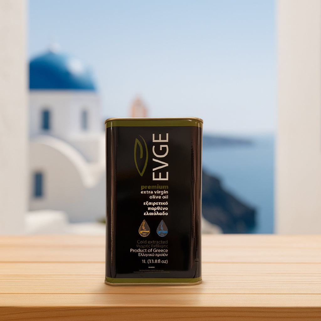 EVGE Extra Virgin Olive Oil – 1L (33.8 fl oz) Can – 2026 Harvest