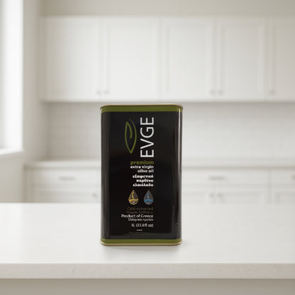 EVGE Extra Virgin Olive Oil – 1L (33.8 fl oz) Can – 2025 Harvest