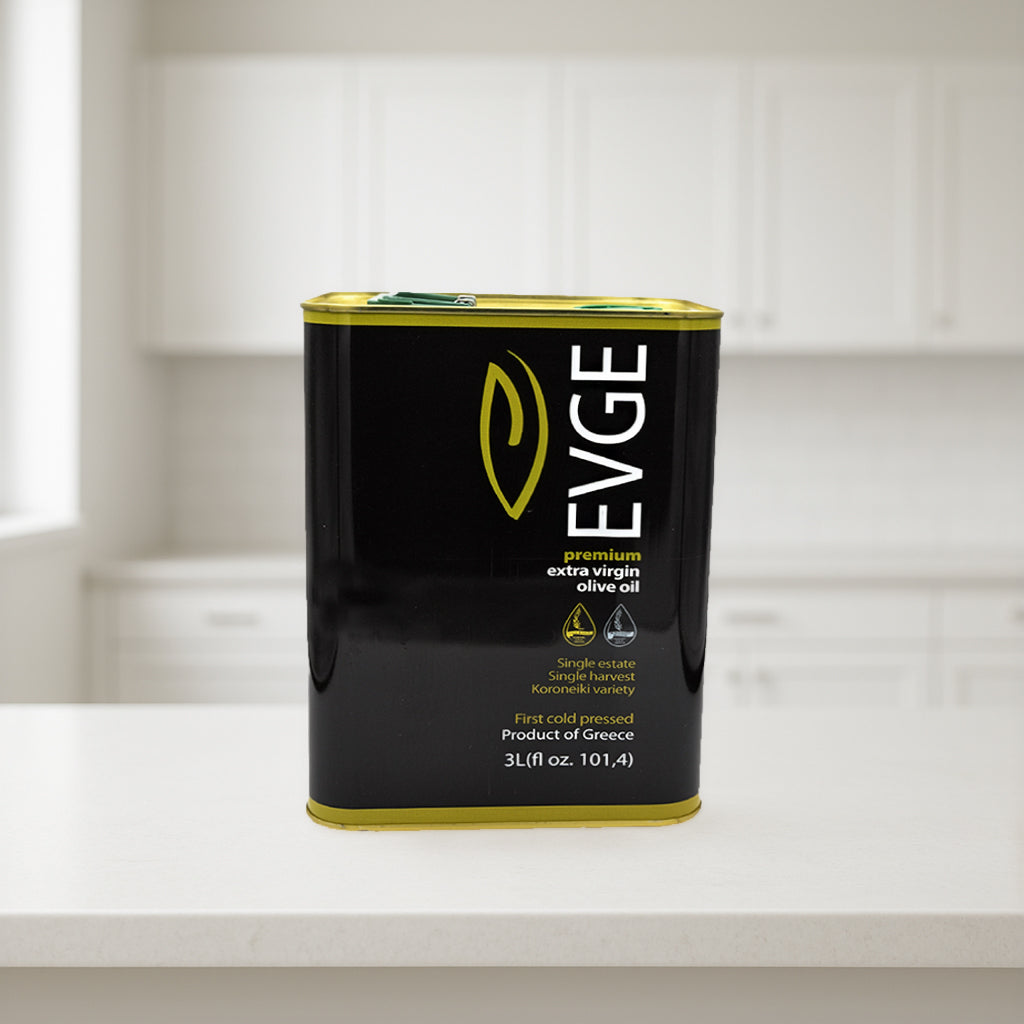 EVGE Extra Virgin Olive Oil – 3L (101 fl oz) Can – 2026 Harvest
