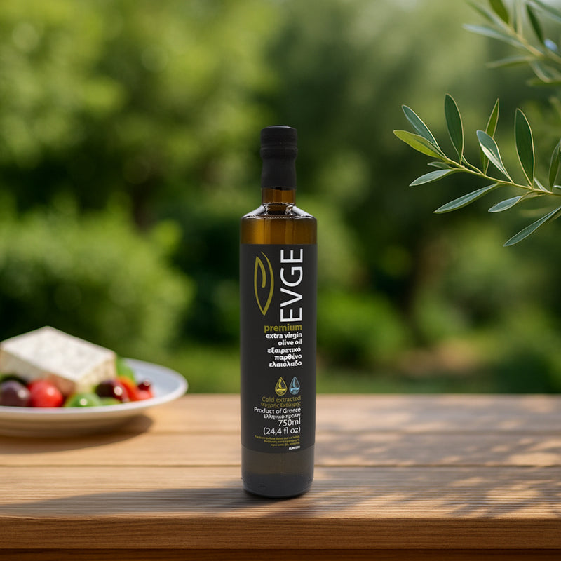 EVGE Extra Virgin Olive Oil – 750 ml (25.4 fl oz) Unfiltered Bottle – 2025 Harvest