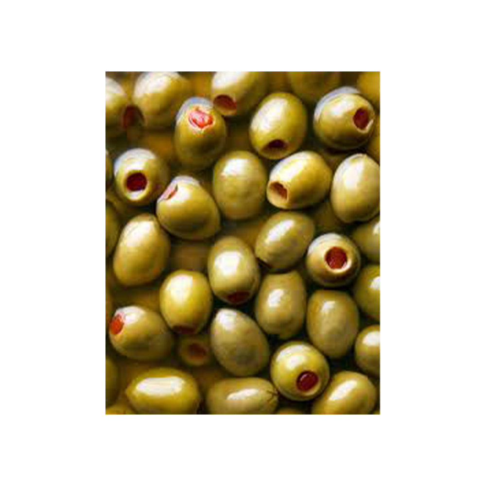 Chalkidiki Pimiento-Stuffed Green Olives – 1 lb (454 g (16 oz)) Vacuum Pack
