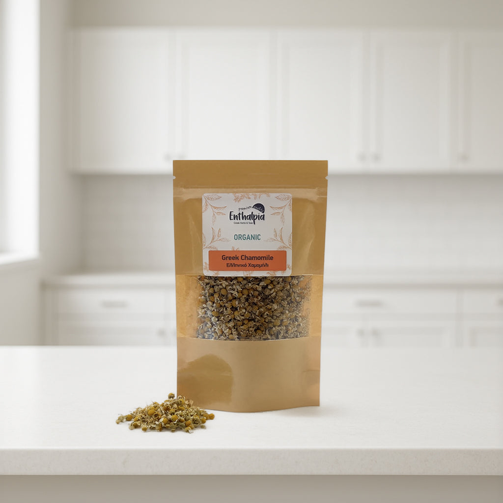 Organic Greek Chamomile Tea – Caffeine-Free Herbal