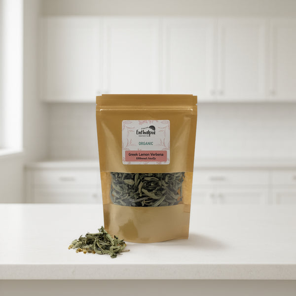 Organic Greek Lemon Verbena Tea – Caffeine-Free Herbal 20gr – EVGE