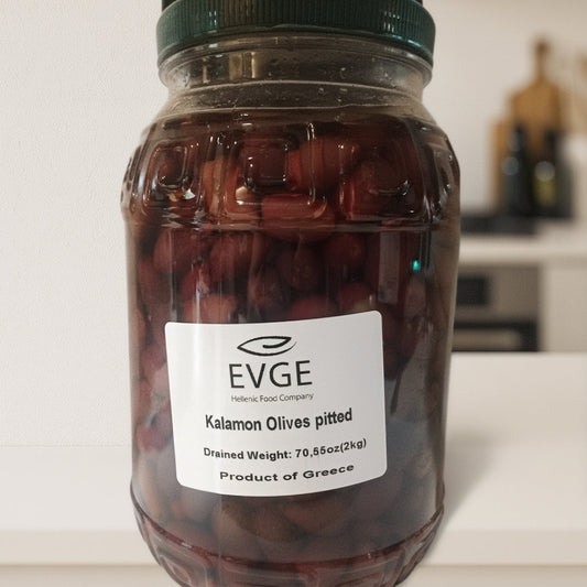Kalamata Pitted Olives – 3 Liter Pantry Jar