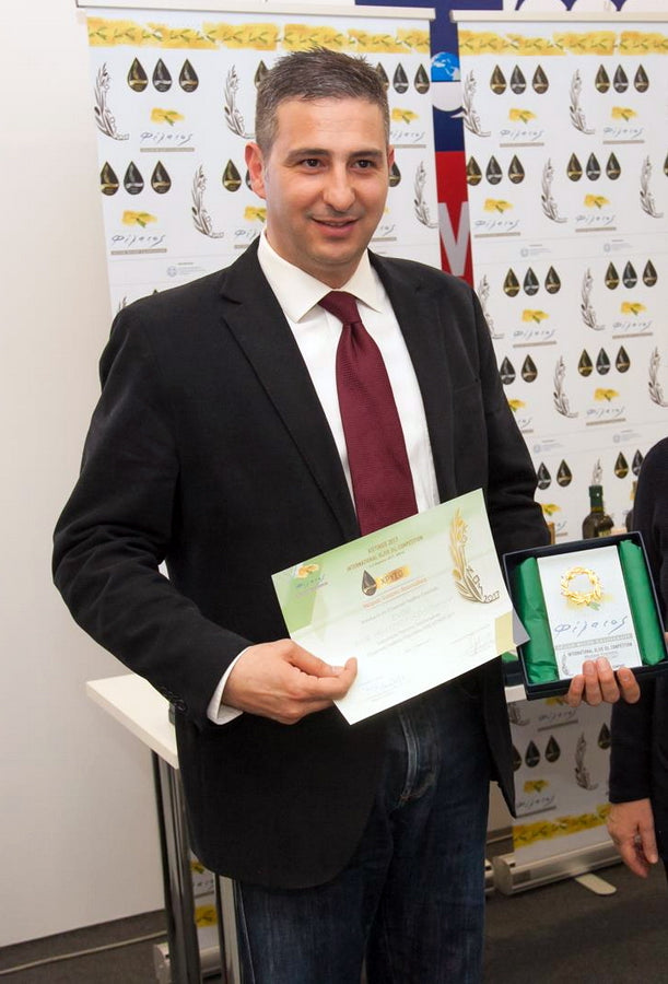 John Papageorgiou in the olive groves
