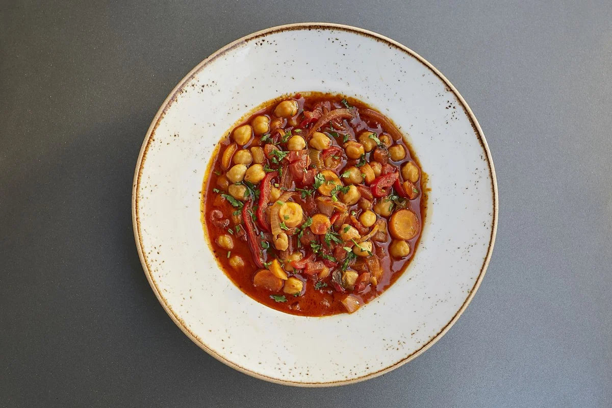 chickpeas with sweet peppers