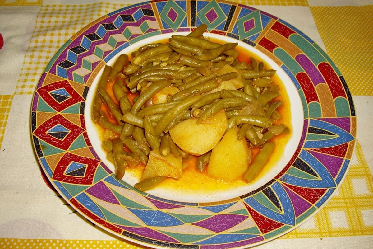 green beans and potatoes