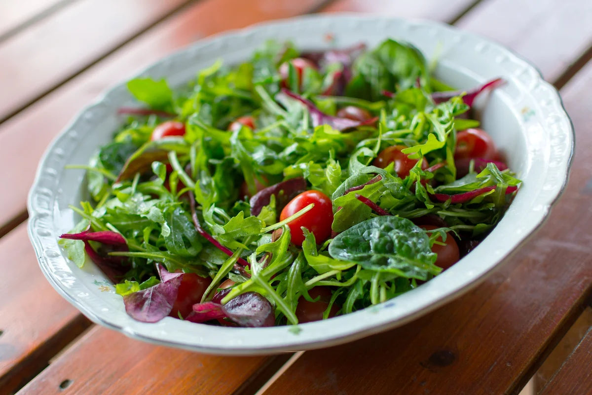 spring greens salad